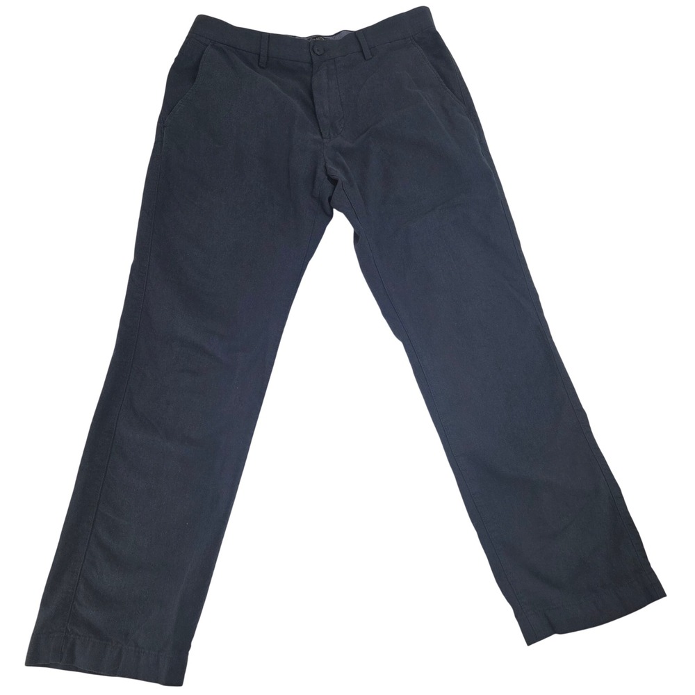 Banana Republic Kentfield Pant Mens 32x30 Navy Blue Cotton Chino Straight 969704